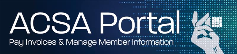 ACSA Portal - Pay Invoice and Manage Member Information